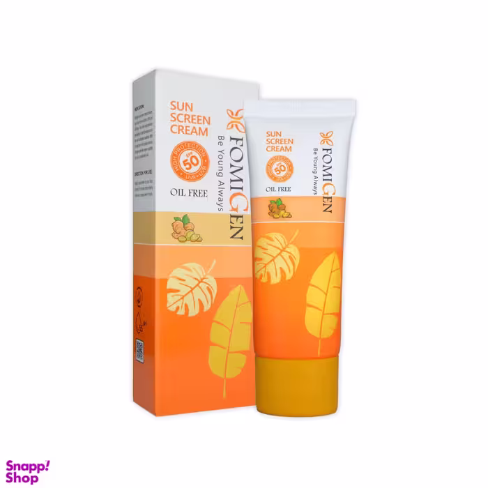 کرم ضد آفتاب Spf50 فومیژن (Fomigen) بی رنگ حجم 40 میلی لیتر