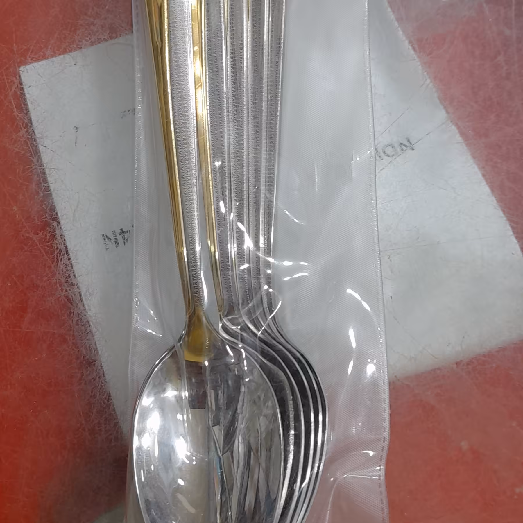 قاشق استیل رنگ ثابت 6 عددی 