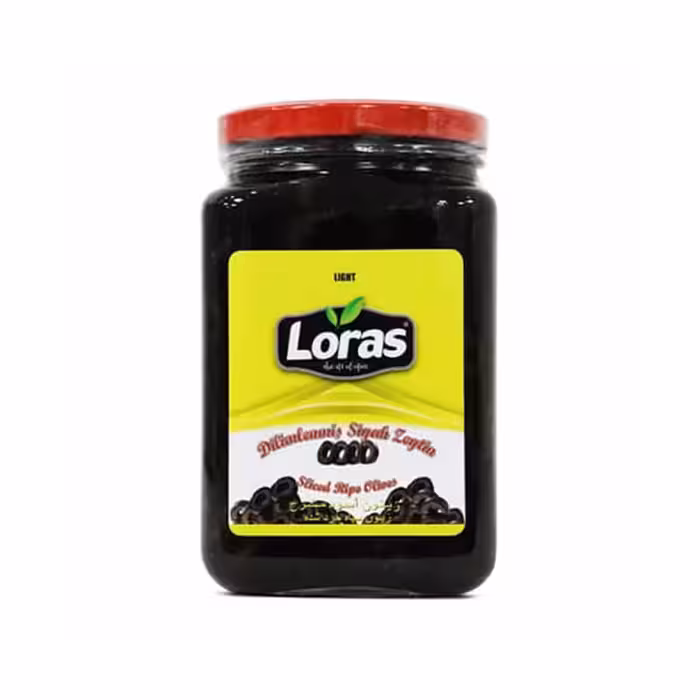 کنسرو زیتون سیاه اسلایس لوراس - 2250 گرم