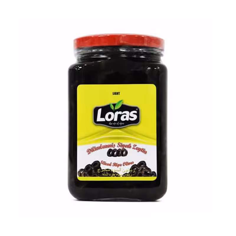 کنسرو زیتون سیاه اسلایس لوراس - 2250 گرم