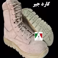 پوتین کوهنوردی ارک گارد جیر خاکی فوق مقاوم پوتین مرزبانی پوتین نظامی گارد جیر پوتین گارد بدون زیپ بغل برزنتی چرم تبریز