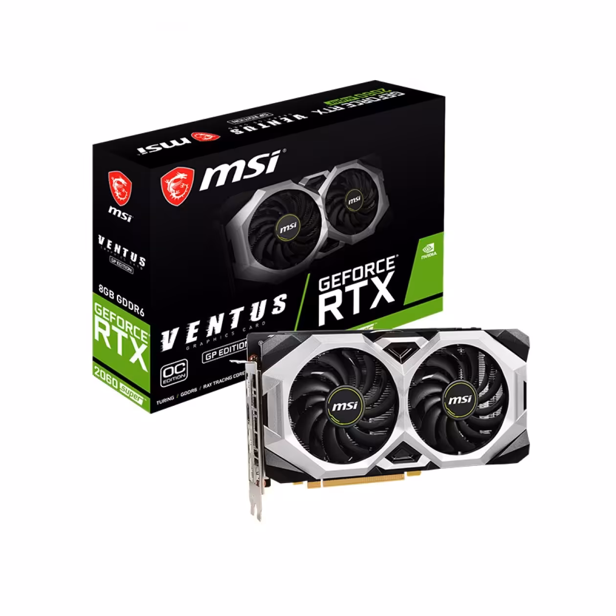 کارت گرافیک MSI RTX 2060 SUPER VENTUS OC 8Gاستوک