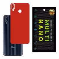 برچسب پوششی MultiNano مدل X-F1M-Red برای پشت موبایل جی پلاس   Q10
