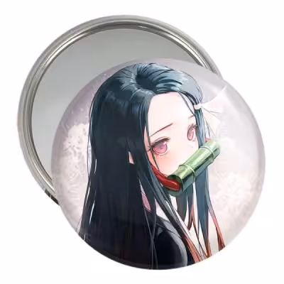 آینه جیبی خندالو مدل دختر انیمه ای کد 18105