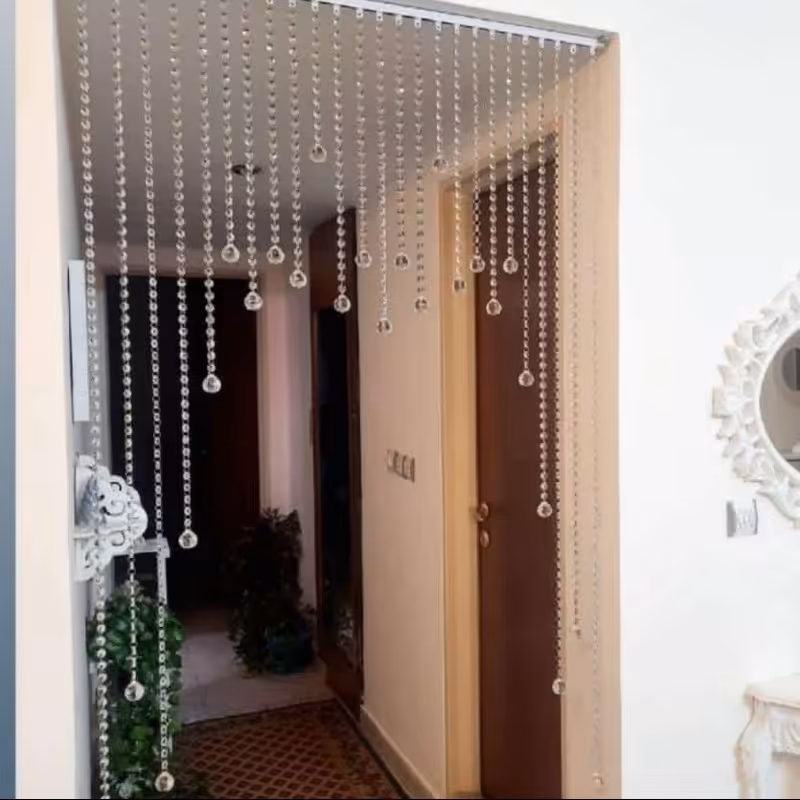 پرده کریستالی درجه1 طول 1متر و30سانت، عرض 1 متر