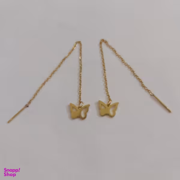 گوشواره زنانه مدل بخیه طرح پروانه کد butf115