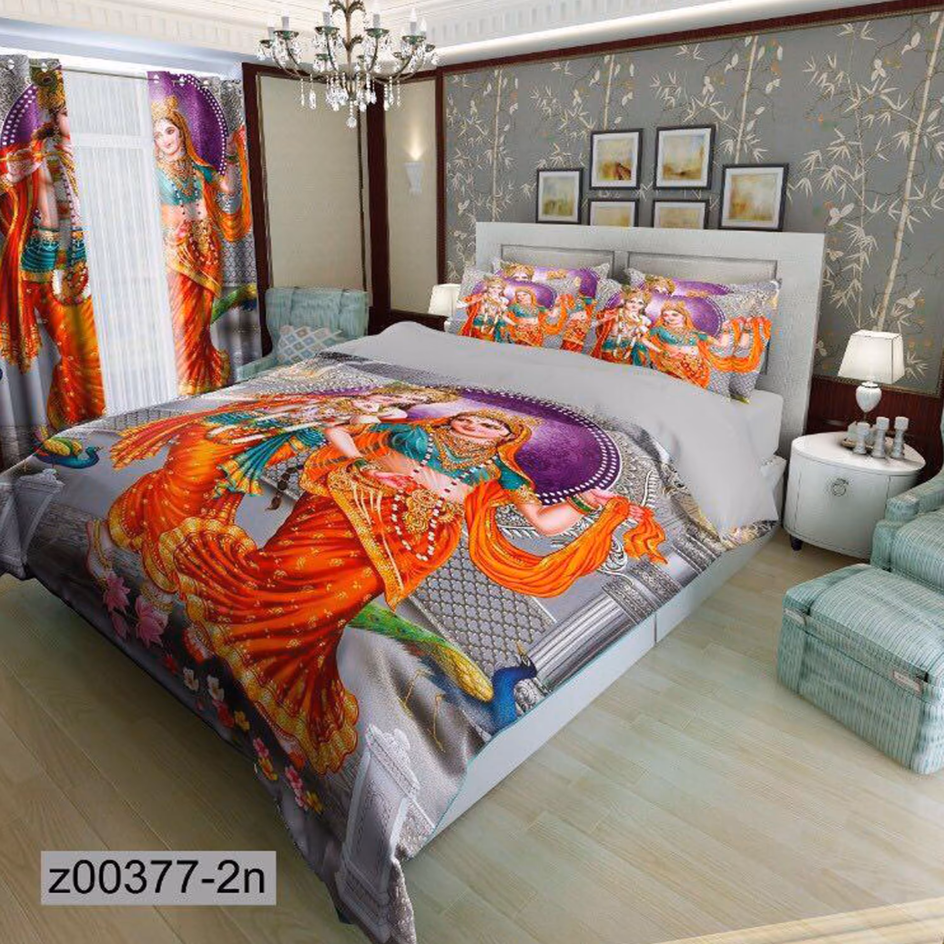 سرویس روتختی 1 نفره تنسل چاپی برندترک لند (Turk Land)  کد z 377