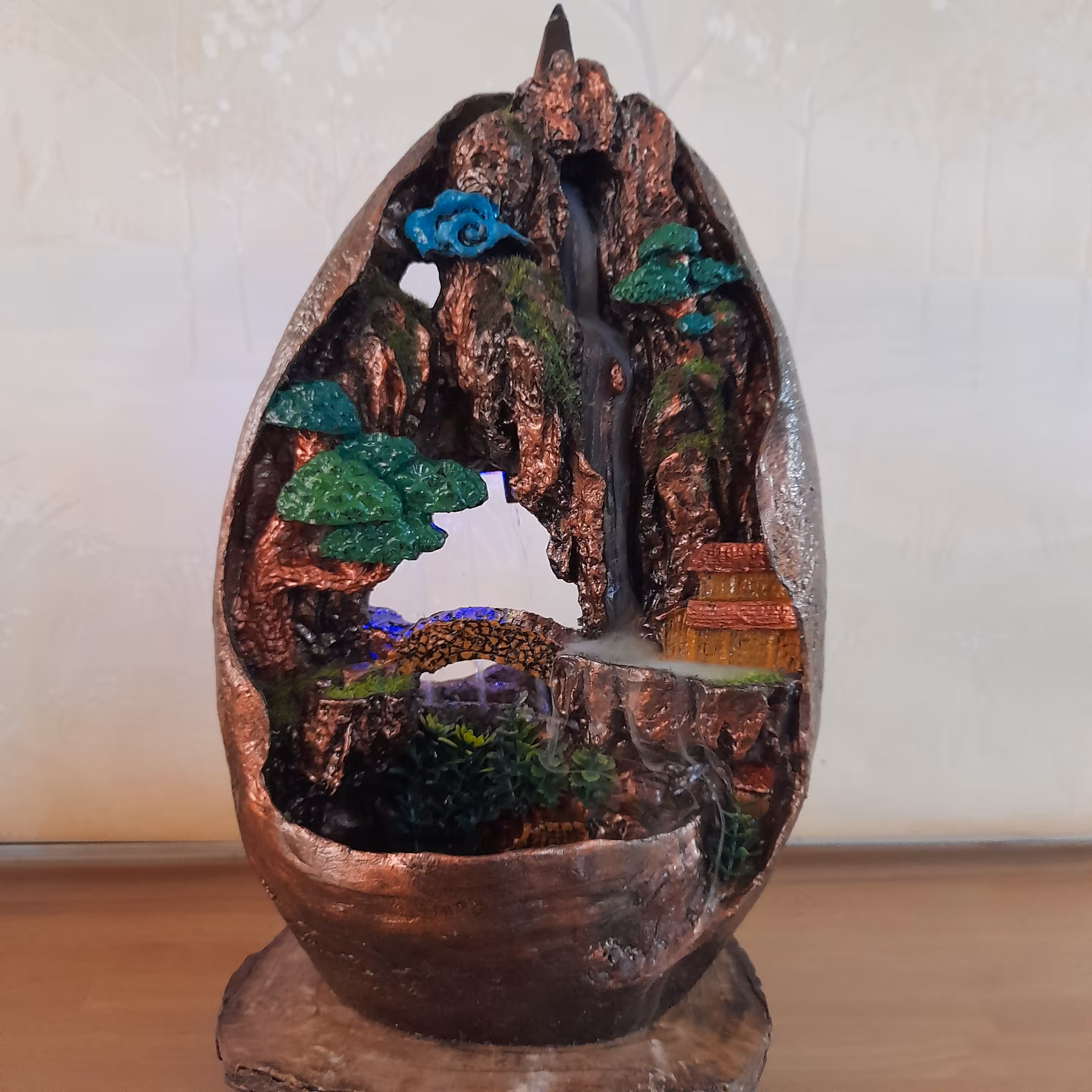 آبنما و عودسوز (جاعودی) صخره ای مدل اشکی (صدای آب خیلی خوب)