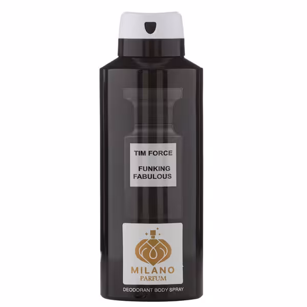 اسپری خوشبو کننده بدن مردانه میلانو مدل Funking Fabulous حجم 200 میلی لیتر 