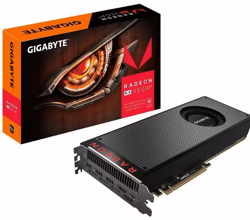 کارت گرافیک گیگابایت مدل آر ایکس وگا 64 با حافظه 8 گیگابایت