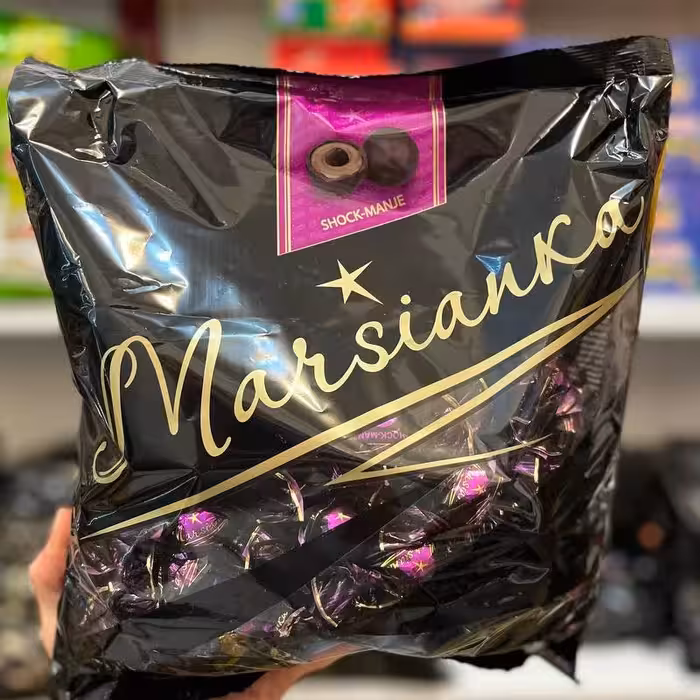 شکلات مغزدار شاک مانژه  مارسینکا بسته 1 کیلویی