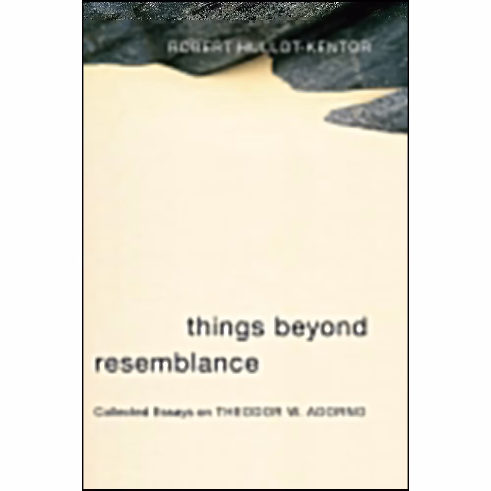 کتاب زبان اصلی Things Beyond Resemblance اثر Robert HullotKentor