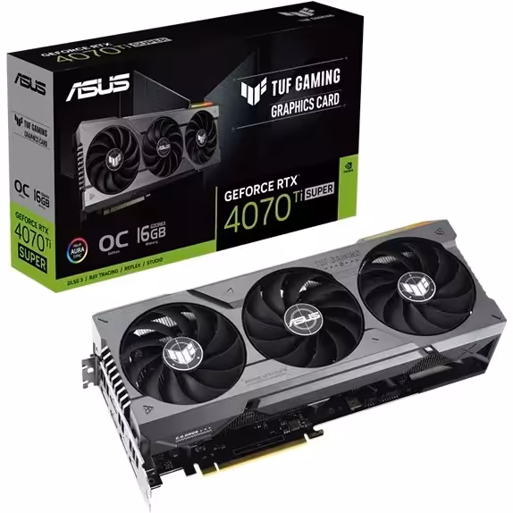کارت گرافیک ایسوس ASUS Graphics Card TUF Gaming GeForce RTX 4070 Ti SUPER OC 16GB