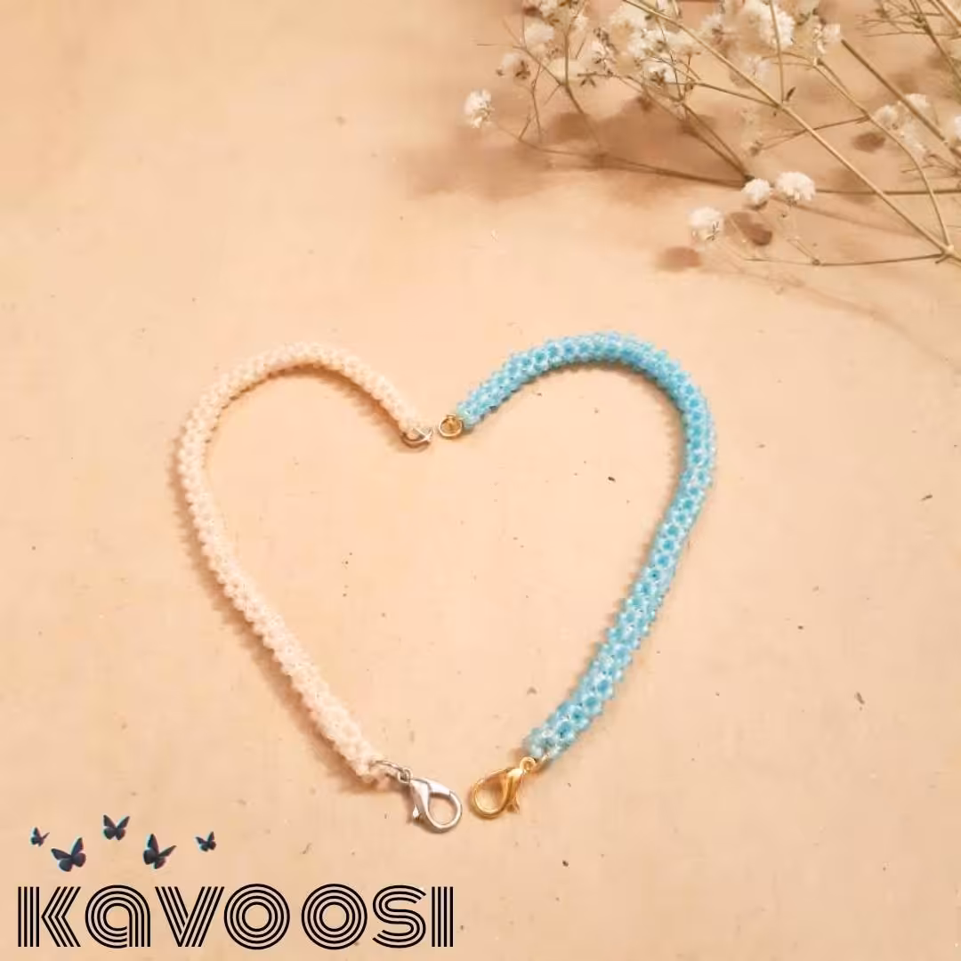 دستبند مدل لوله ای با مونجوق رنگ مات ونود