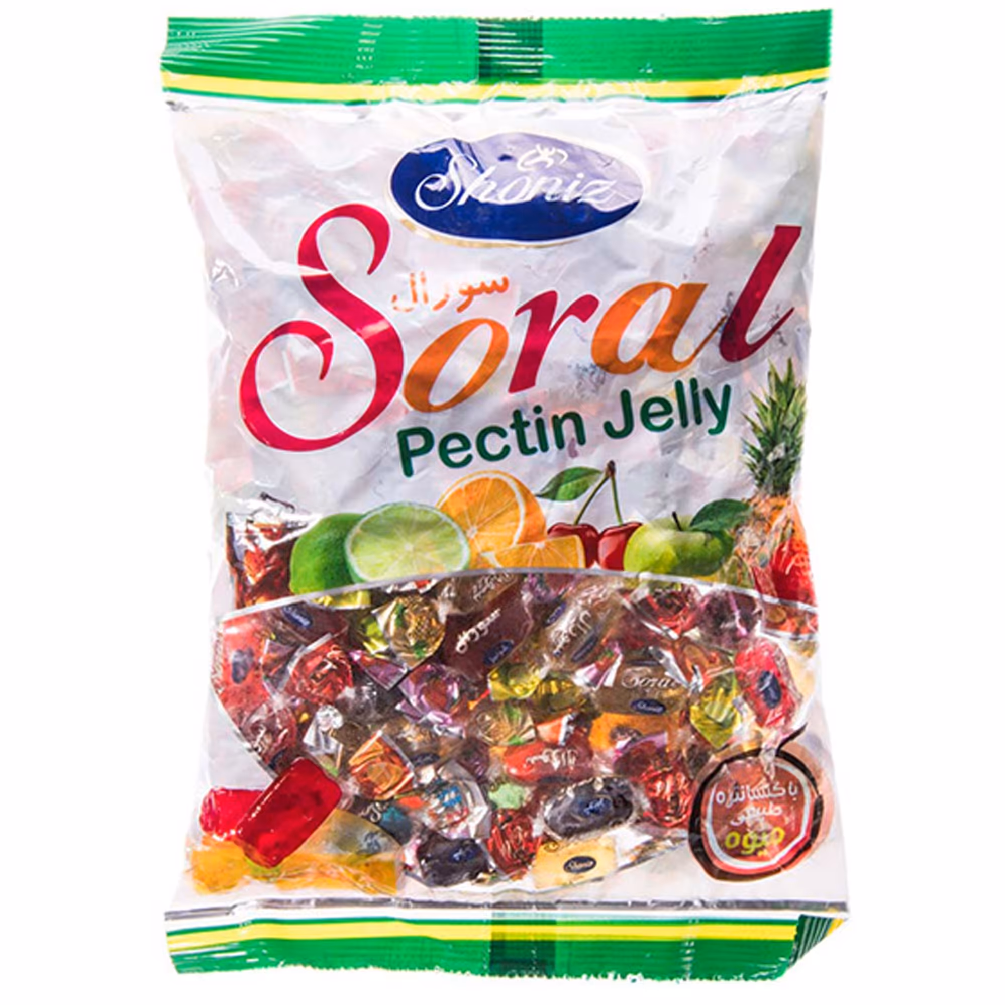 شکلات ژله ای سورال شونیز با طعم میوه های مختلف (یک کیلوگرمی)