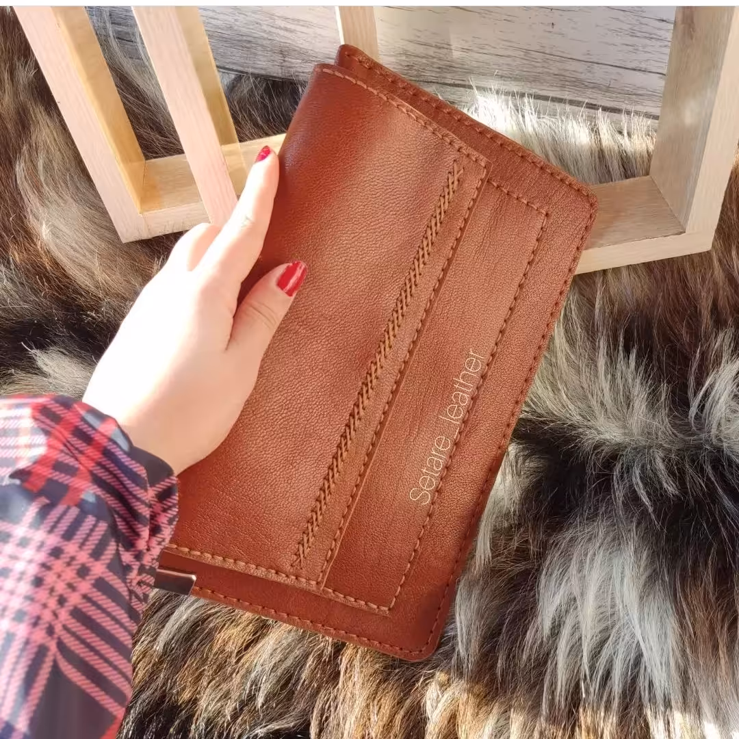 کیف دستی مردانه(دستدوز با چرم اصل)