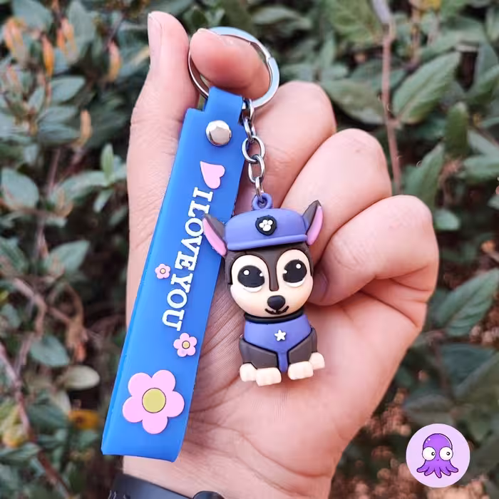 جاکلیدی سیلیکونی فانتزی طرح سگ نگهبان 