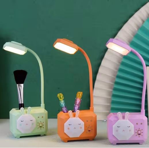 چراغ مطالعه جاقلمی دار طرح خرگوش مکعبی