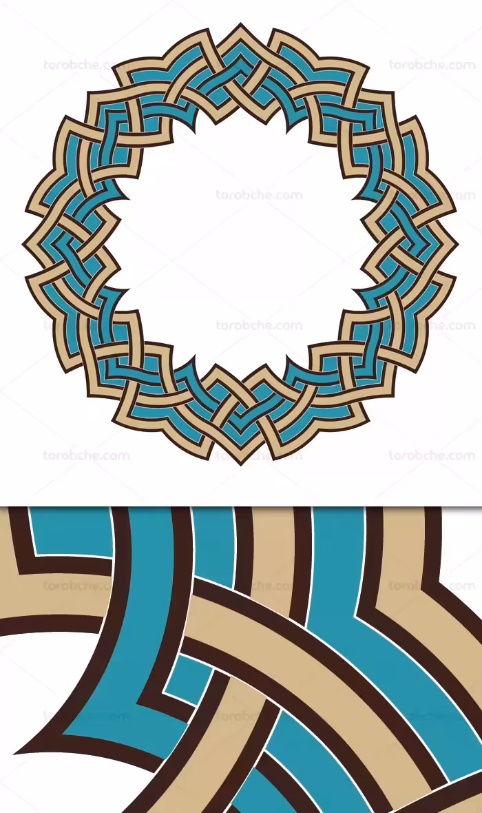 وکتور شمسه گره چینی | گرافیک با طعم تربچه