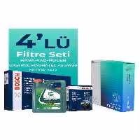 محصول صرفه جویی سوخت VOLKSWAGEN JETTA 1.2 مجموعه تعمیر و نگهداری فیلتر TSI 2011 2015 5W30 روغن موتور 4LT  Bosch