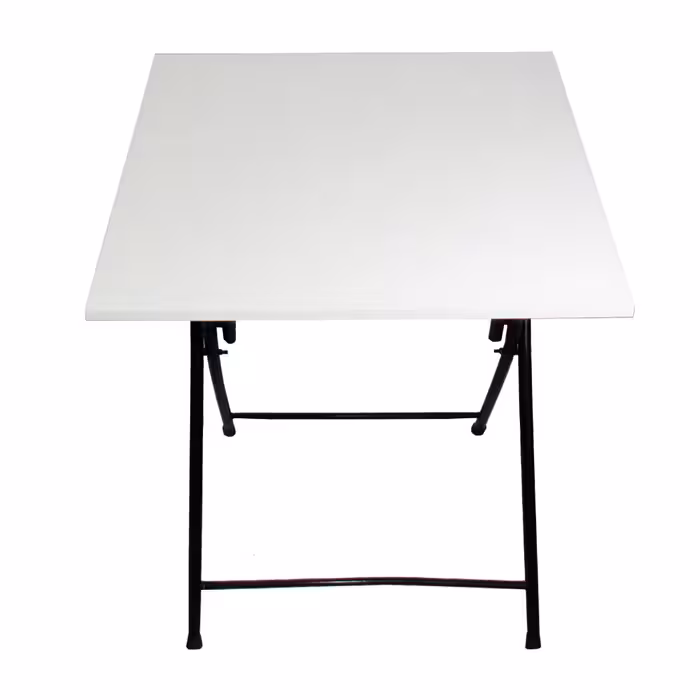 میز ناهار خوری کمجا تاشو مناسب منزل کمپ و سفر مدل یاس رنگ سفید