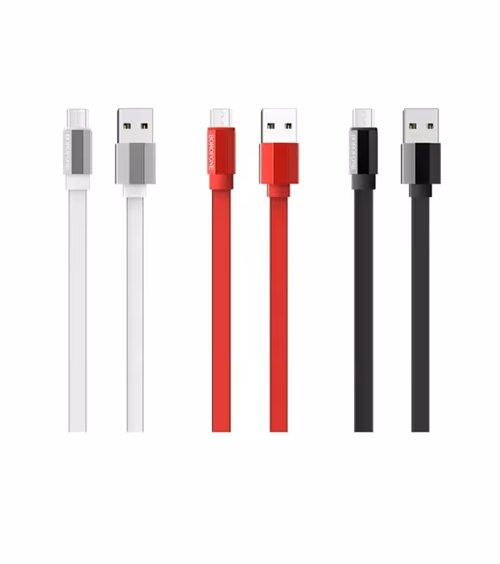 کابل تبدیل USB به microUSB بروفون مدل BU8 طول 1.2 متر