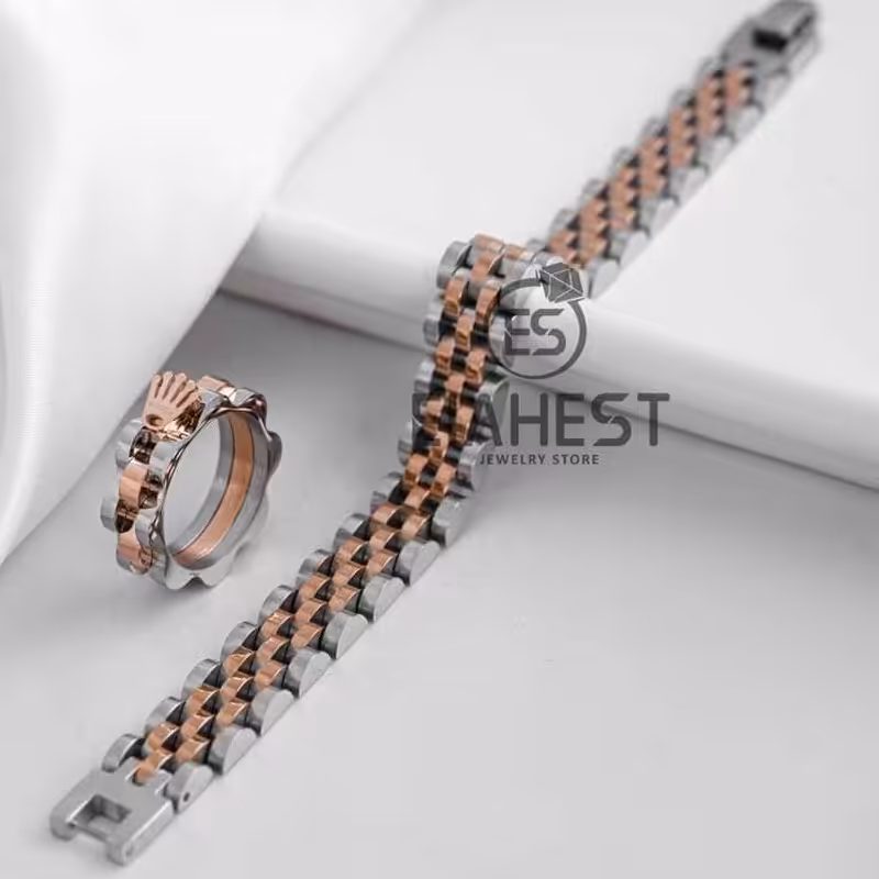 ست کامل رولکس رنگ برنز و طلایی