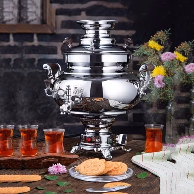 سماور برقی عالی نسب مدل سارینا ترموستات دار  پنج و نیم لیتری 