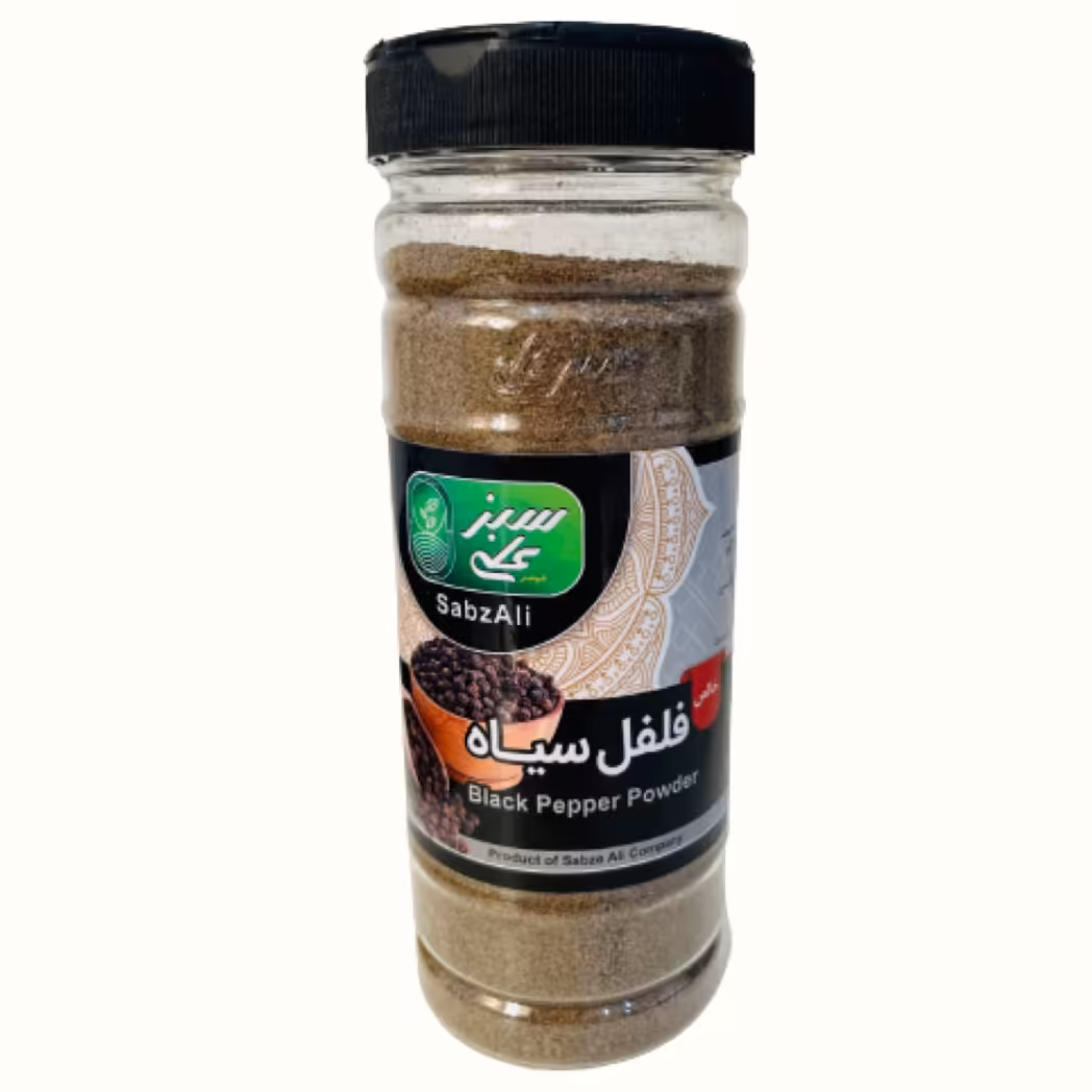 فلفل سیاه پودر300گرمی(تند و خوش عطر)