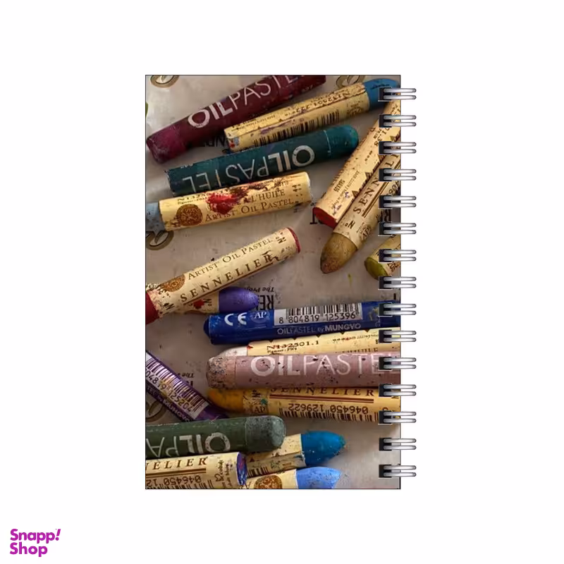 دفترچه یادداشت مدل to do list طرح مداد شمعی و نقاشی کد 4119059