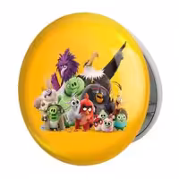 آینه جیبی خندالو طرح پرندگان خشمگین Angry Birds مدل تاشو کد 13860