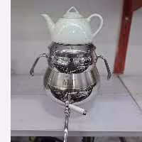 کتری قوری MF شرکتی ورق استیل یک تیکه کف چدن درجه یک (دسته عصایی)