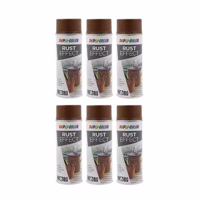 اسپری رنگ با افکت زنگ زدگی دوپلی کالر مدل Rust حجم 400 میلی لیتر مجموعه 6 عددی