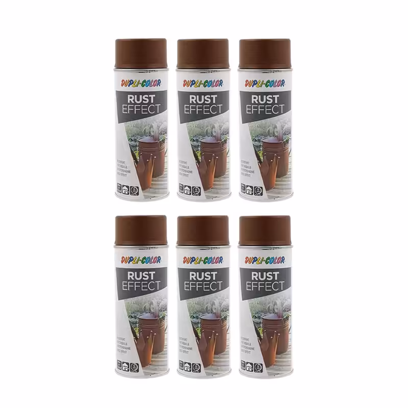 اسپری رنگ با افکت زنگ زدگی دوپلی کالر مدل Rust حجم 400 میلی لیتر مجموعه 6 عددی