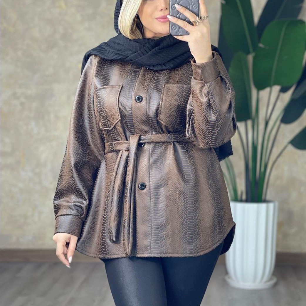 مانتوسوییت پوست ماری فیریسایز 38تا50 نگم از کیفیت پارچه ودوختش