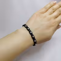 دستبند نگین دار چفتی طرح 2