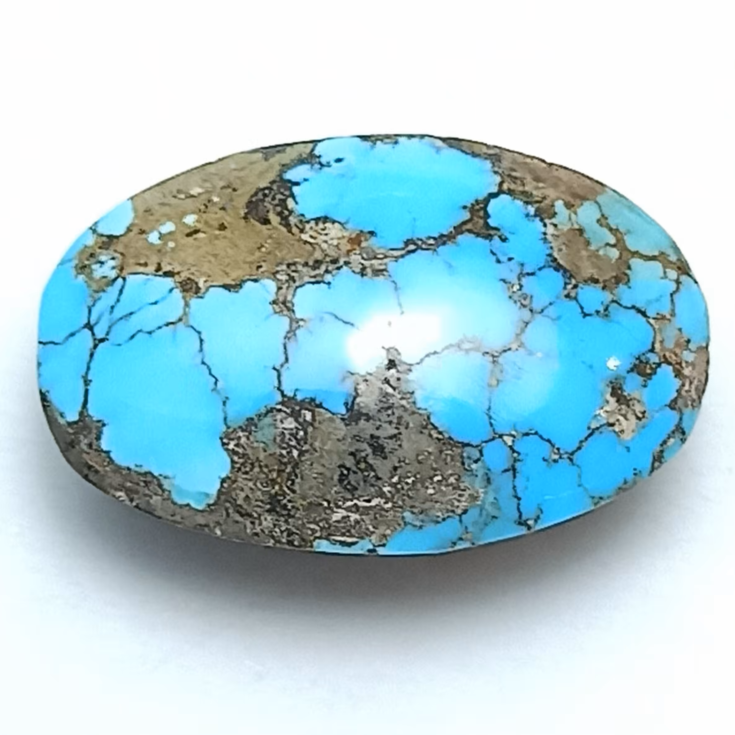 نگین فیروزه نیشابوری شجری آبی 10