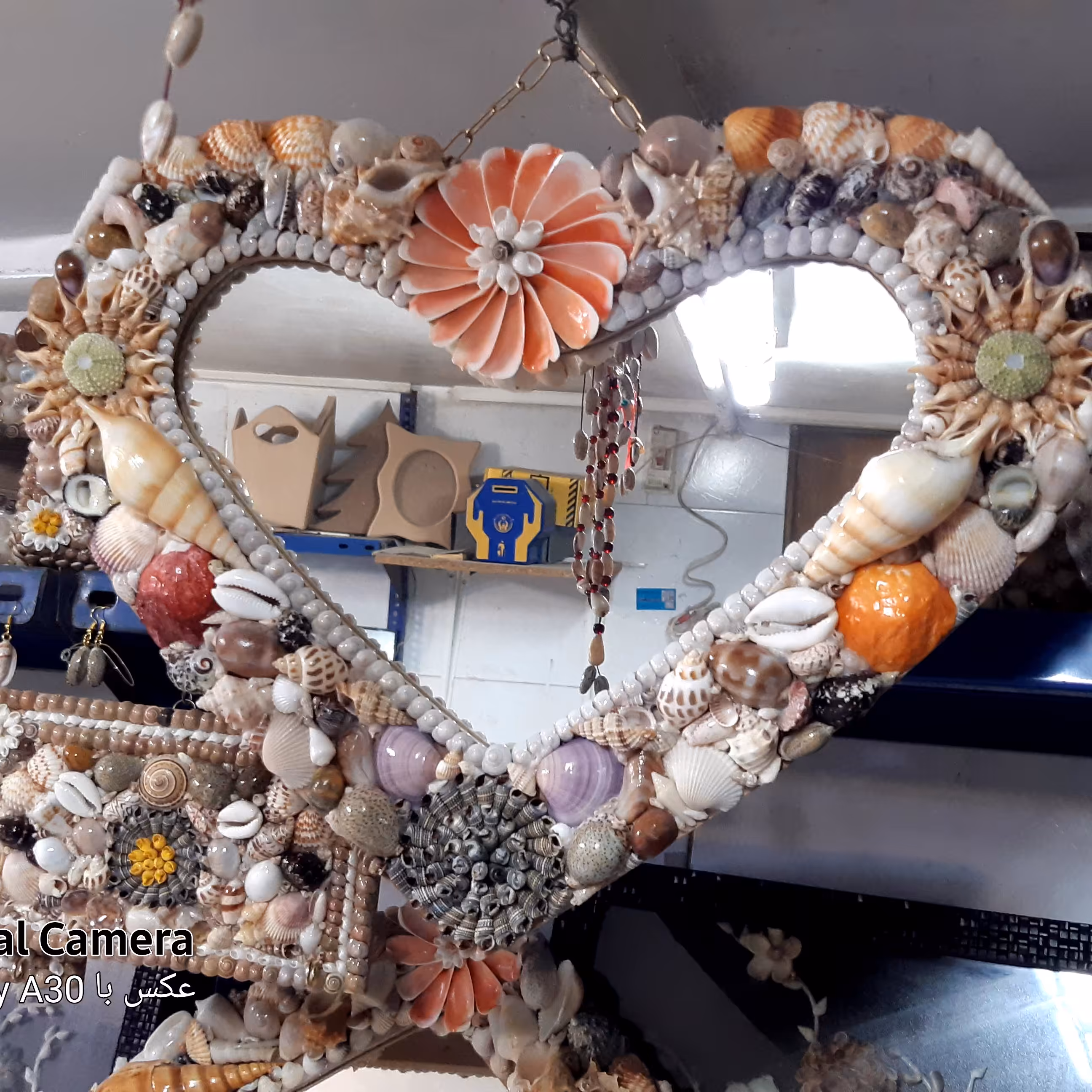 آینه زیبای قلبی سایز 3