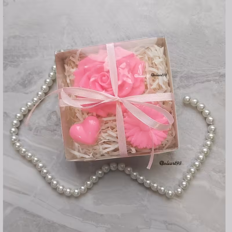 باکس صابون دستساز معطر و فانتزی الی آرت /صابون دکوری/صابون تزیینی /تزیینی/باکس دکوری