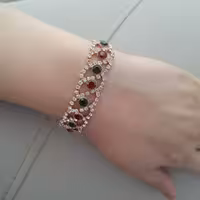 دستبند نگین کد02