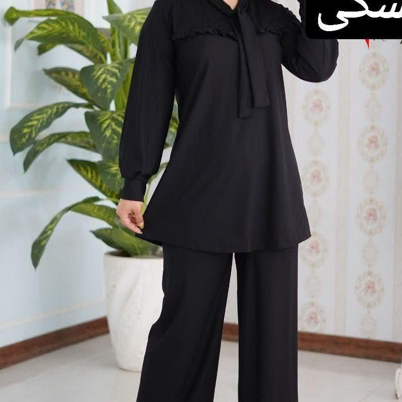 تونیک زنانه شلوار زنانه رو گیپور ویژه محرم