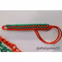 دستبند دوستی بافت مکرومه دو رو 