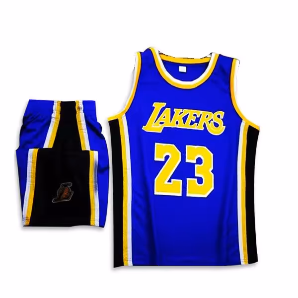 پیراهن شورت بسکتبالی لس آنجلس لیکرز بنفش شماره 23