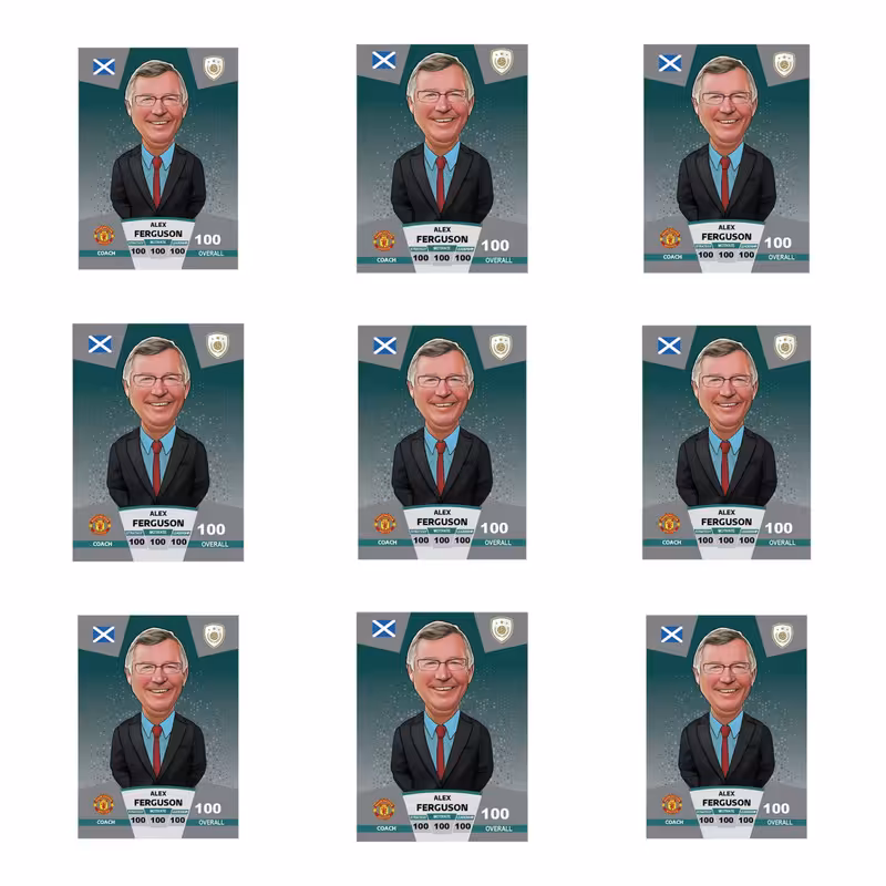 اسباب بازی شانسی طرح الکس فرگوسن مدل پریمیوم توپ طلا سری 2024 مجموعه 9 عددی