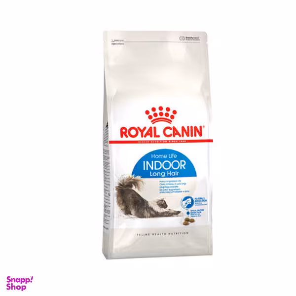 غذای خشک گربه رویال کنین مدل Indoor Longhair وزن 2 کیلوگرم