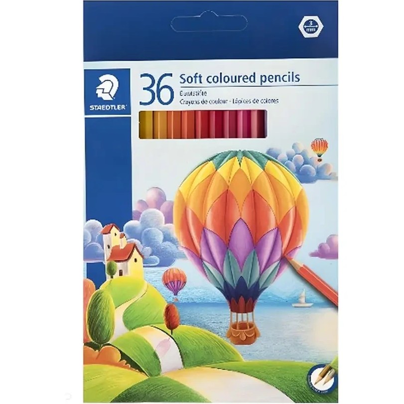 مداد رنگی 36 رنگ استدلر مدل Soft