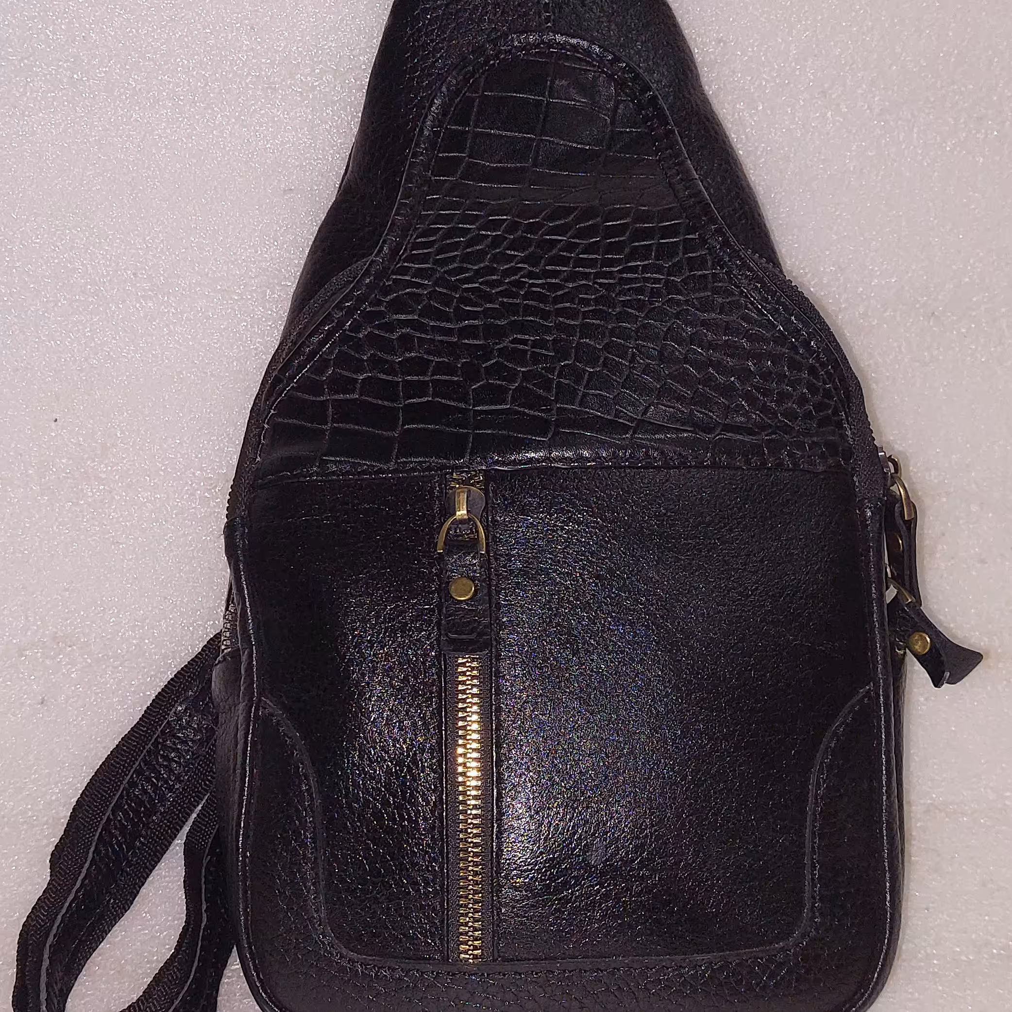 کیف چرم کوله در دو رنگ عسلی و مشکی