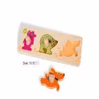 پازل چوبی کودک طرح جوجه تیغی oops مدل 1601020