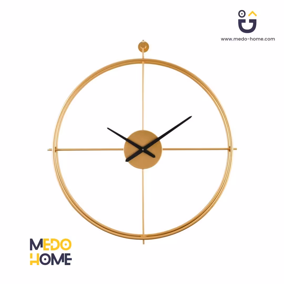 ساعت دیواری فلزی BERLIN رنگ طلایی