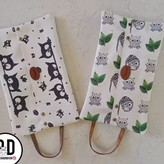 جا دستمالی پارچه ای